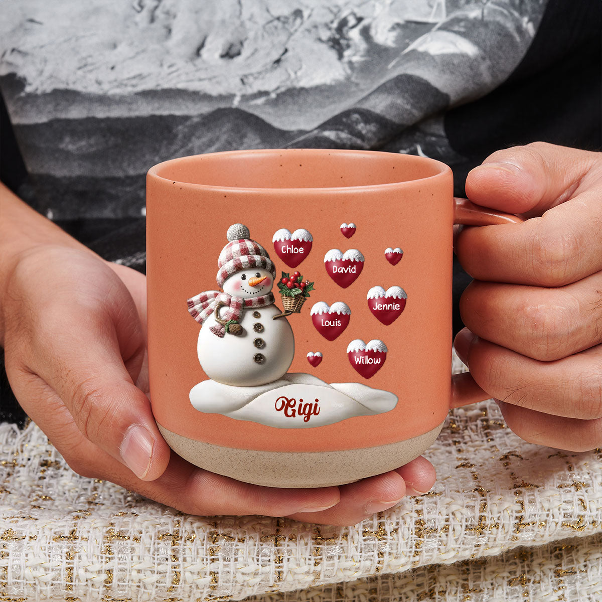 Love Grandma - Personalized Custom Pottery Mug