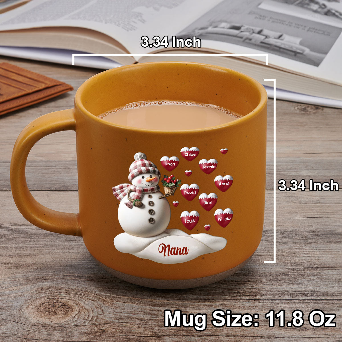 Love Grandma - Personalized Custom Pottery Mug