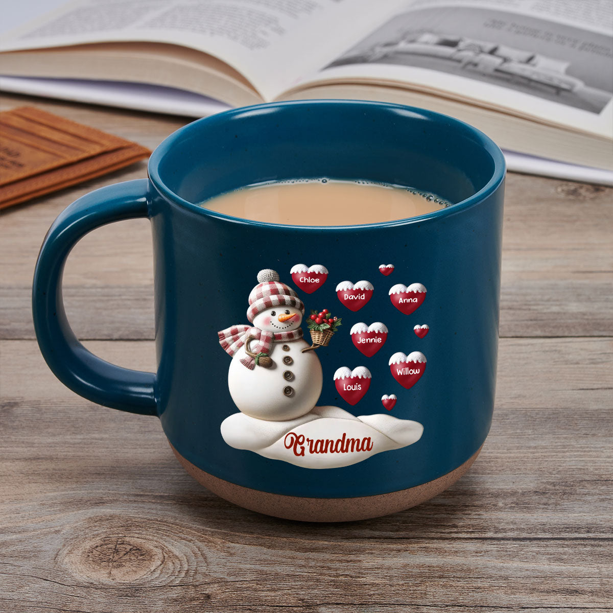 Love Grandma - Personalized Custom Pottery Mug